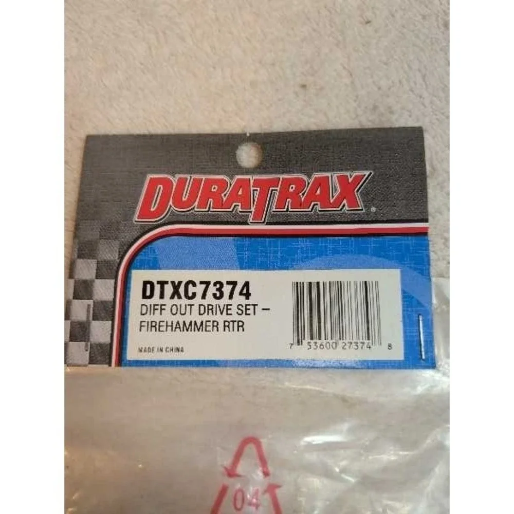 DuraTrax DTXC7374 Diff Out Drive Set Firehammer RTR RC Car Parts New